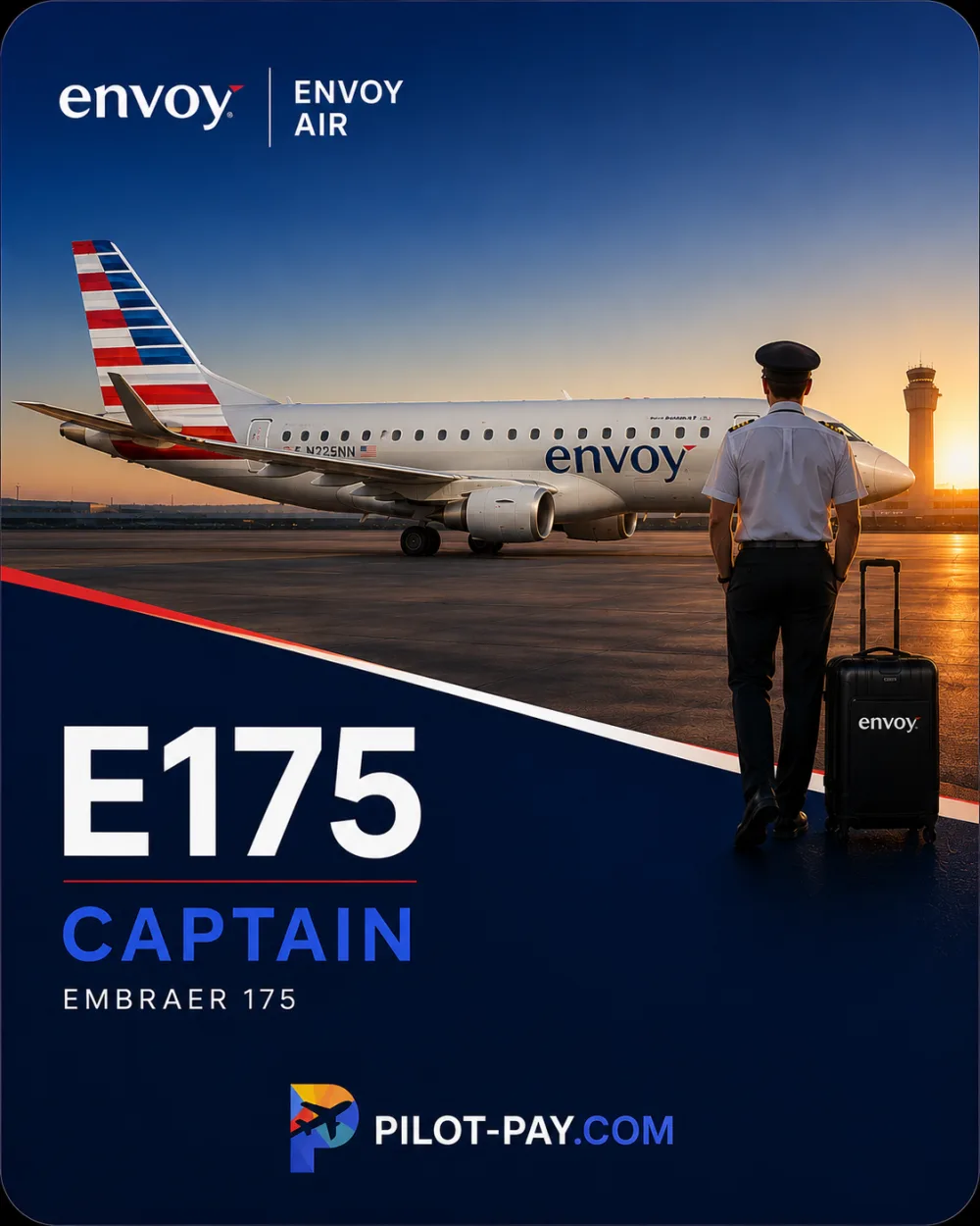 Envoy Air Captain compensation report card